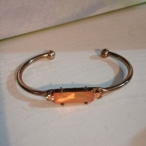 Source Unknown Gold and Orange Minimalist Bracelet